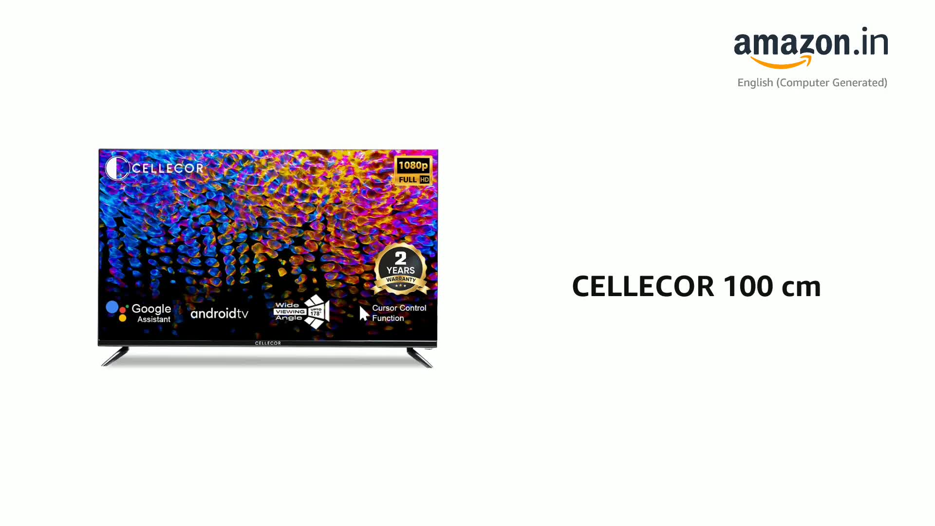 CELLECOR 100 cm (40 inch) Full HD LED Certified Smart Android TV
